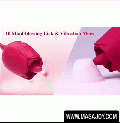 Licking Rose with Vibrator-GiftPandaa